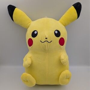 Pokemon Pikachu Plush 17" Yellow Stuffed Animal Toy Factory 2024 Nintendo 10578